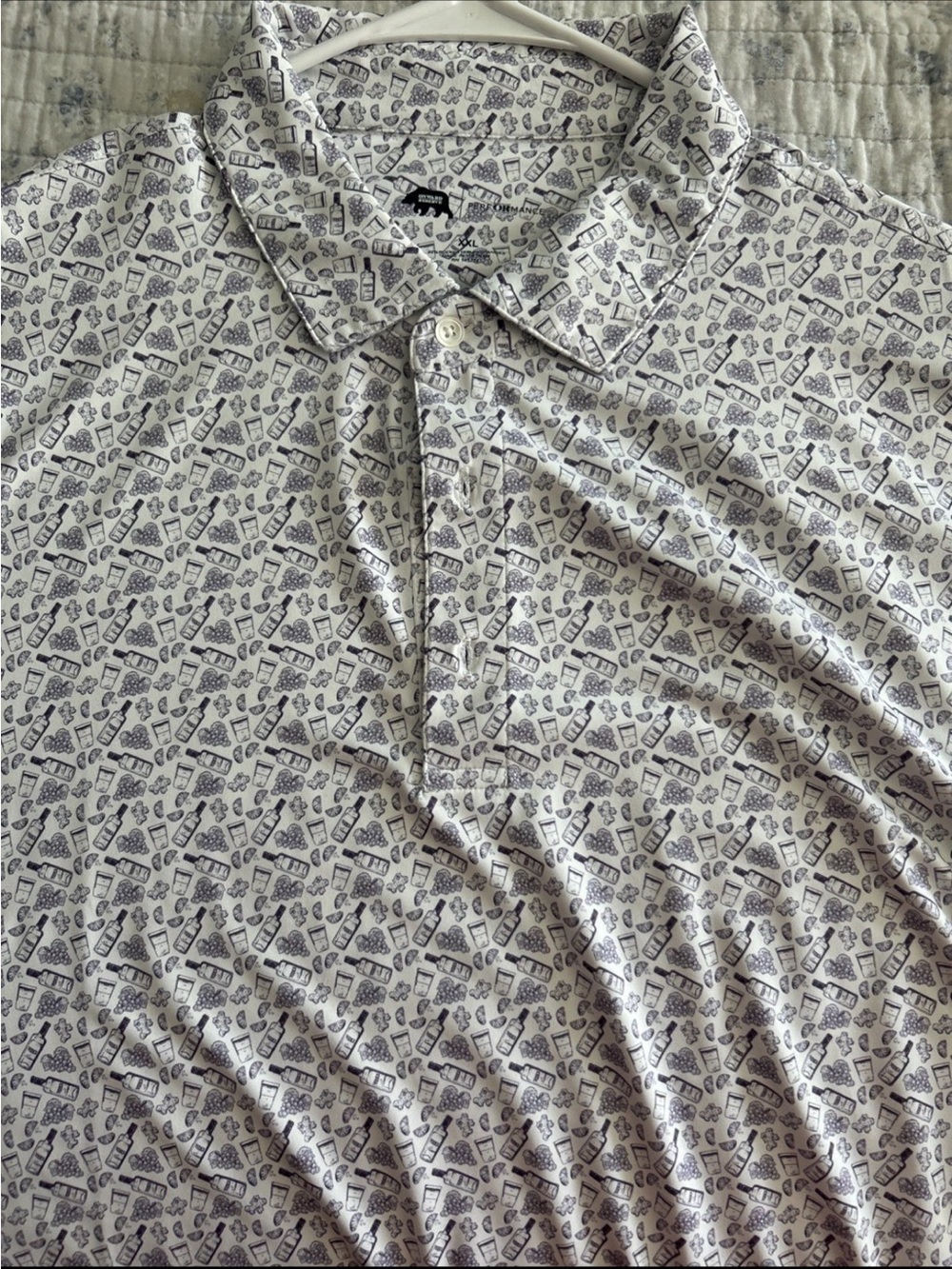 Onward Reserve Transfusion Golf Polo 2XL White/Purple
